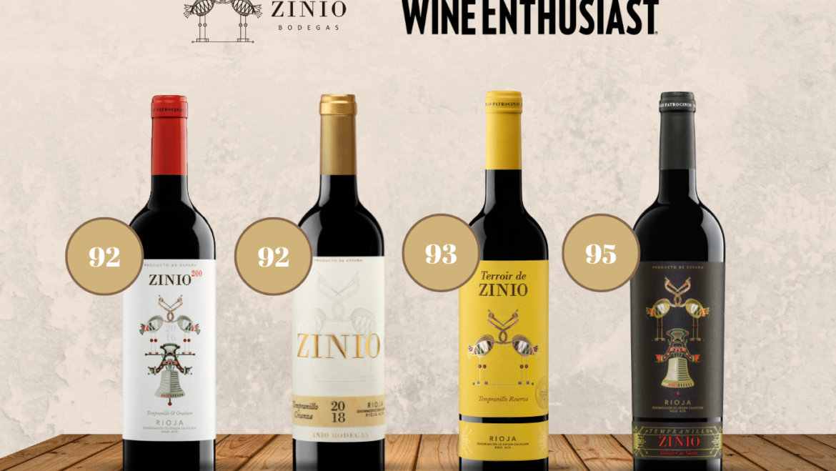 WINE ENTHUSIAST RATES THE WINES OF ZINIO BODEGAS