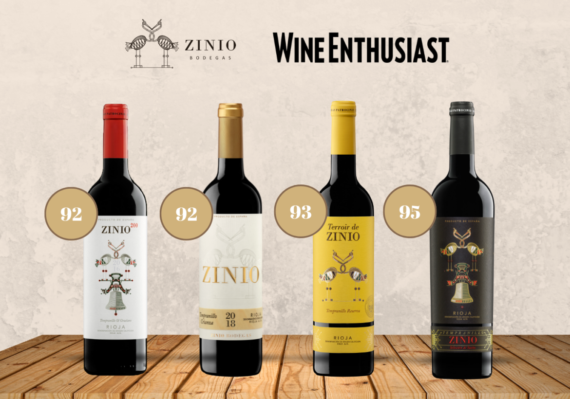 WINE ENTHUSIAST RATES THE WINES OF ZINIO BODEGAS